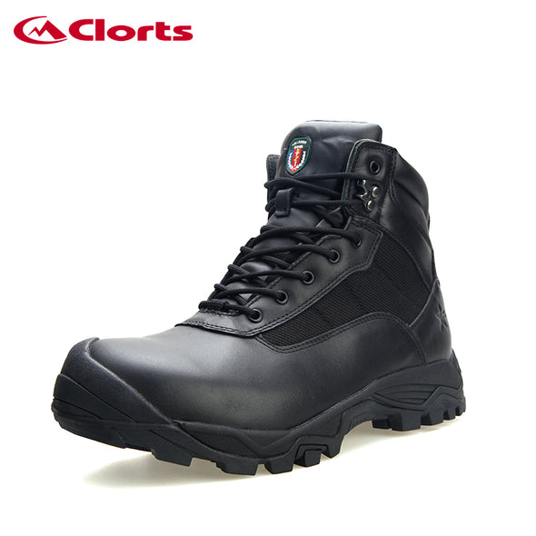 clorts Leather Waterproof Rubber Outsole Military Boots CMB-002