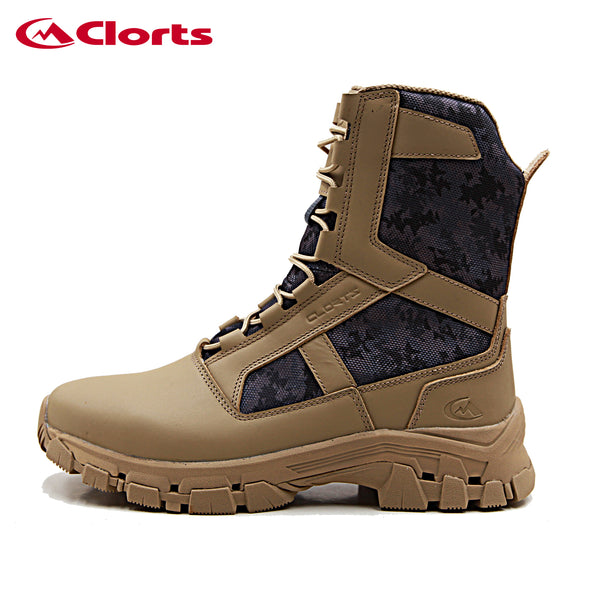 Clorts Waterproof Leather Wear-resistant Military Boots CMB-008