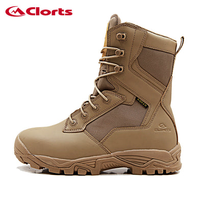 Clorts Leather Wear-resistant Desert Combat Military Boots CMB-009